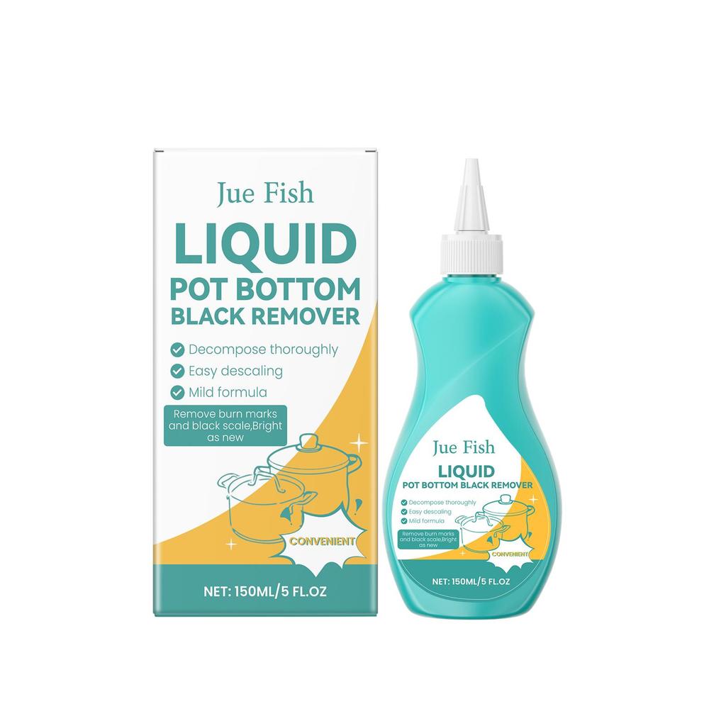 Pot and Pan Cleaner Pot and Pan Bottom Grease Cleaner Degreasing and Descaling Cleaning and Polishing Anti-rust Cleaning Solution