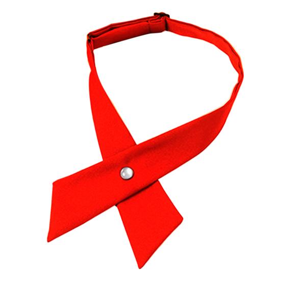 

Женский галстук-рубашка, однотонный дизайн, простая застежка-пряжка, крест-накрест, галстук для выпускного, униформа, студенческий галстук красный