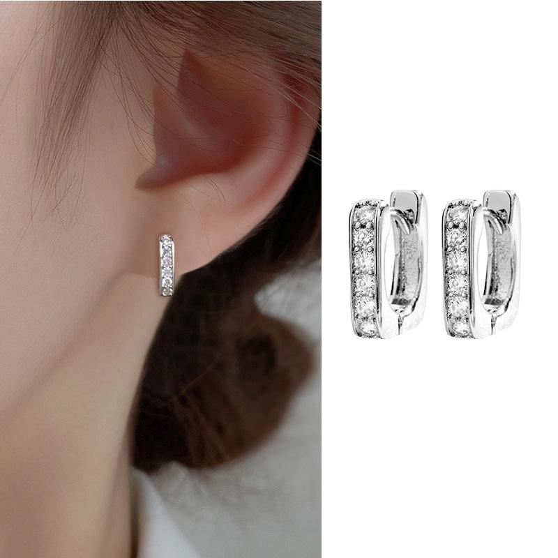 Unisex Diamond Stud Ear Cuff: Men's/Women's Small Cartilage Clip Earring, European/American Style