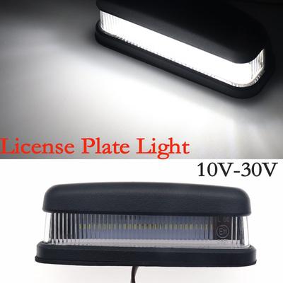10-30V Weißes LED-Kennzeichenlicht Auto LKW Kennzeichenleuchte Hinten Rücklicht Wasserdicht Für Anhänger Bus LKW