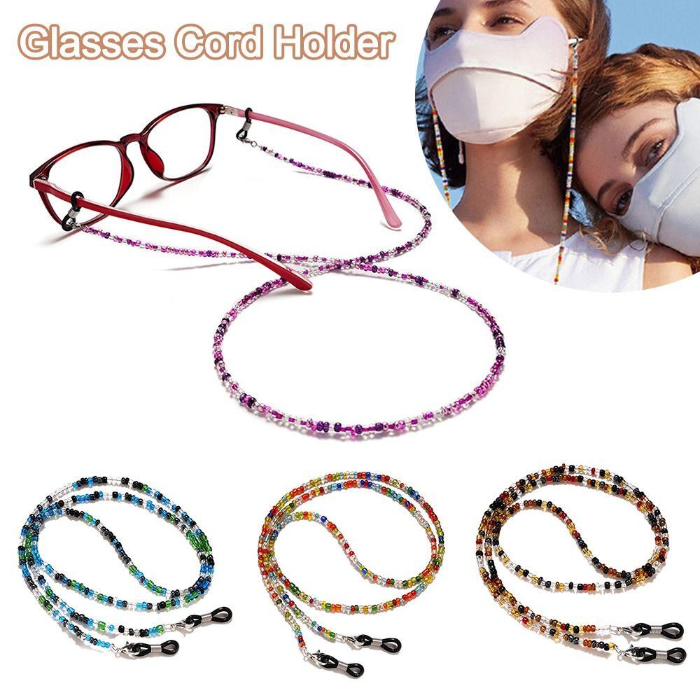 Organic Glass Eyeglass Mask Sunglasses Chains Anti-Lost Glasses Cord Holder  for Women Lady Girls