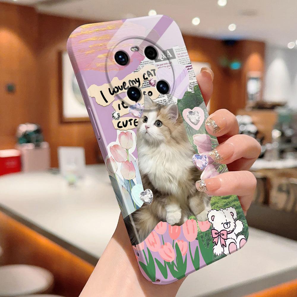 All-inclusive Film Handyhülle Cartoon Mode Design Hartschale Vollständige Abdeckung Kameraschutzhülle für iPhone Huawei Honor Vivo Google