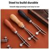 Adjustable Sandalwood Handle Leather Edge Liner Tool Leather Edge Pressing Marking Tool