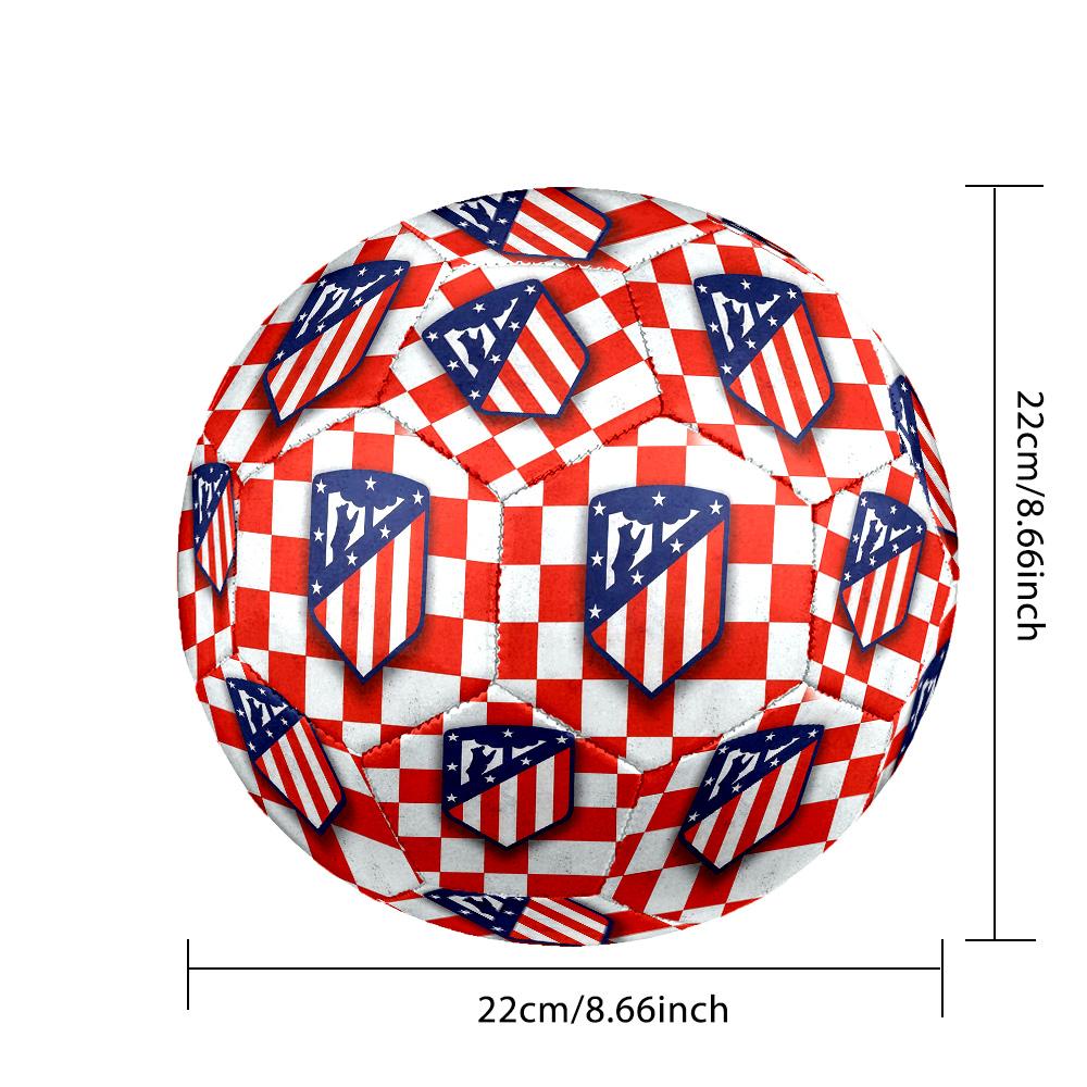 Atlético De Madrid teamIndoor Soccer Ball Colorful All Ages Machine Stitched PVC Competition Ready Durable High-Bounce
