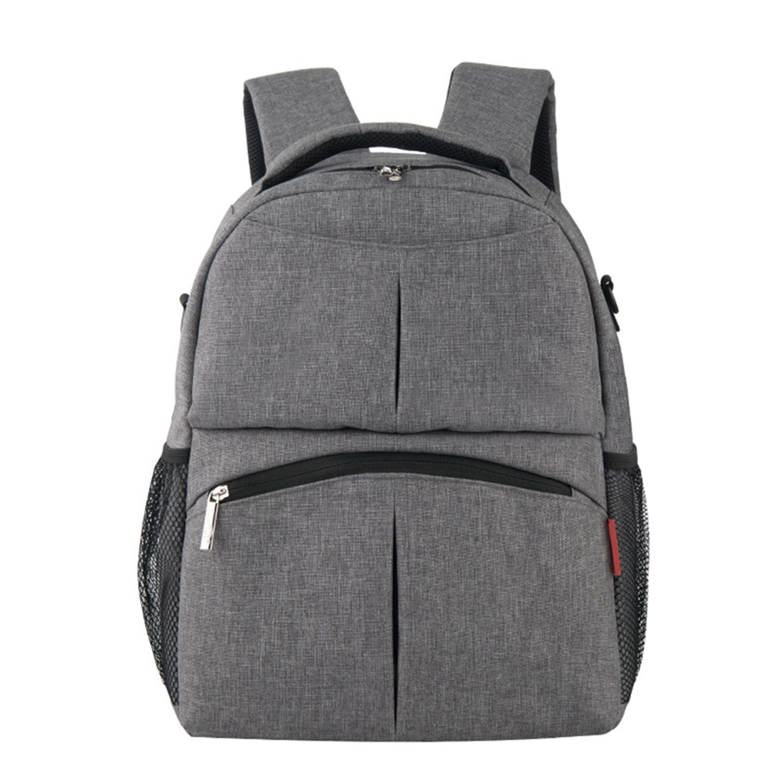 Large Capacity Mummy Maternity Backpack Multi functional Baby Infant Diaper Nursing Bag(Gray)