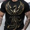 Herren Mode 3D Gedrucktes Herren T-Shirt Rundhals Kurzarm Trendige Streetwear