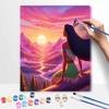 Disney Pocahontas Sunset oil painting art painting kit, handmade diy art painting home wall decoration, beautiful scenic aesthetic art