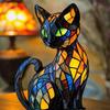 Animal Lamp, Cat Dog Lamp,Dog Series Art Night Ligh,Cute Animal Themed Led Table Lantern, Stained Resin French Bulldog Tabletop Night Light