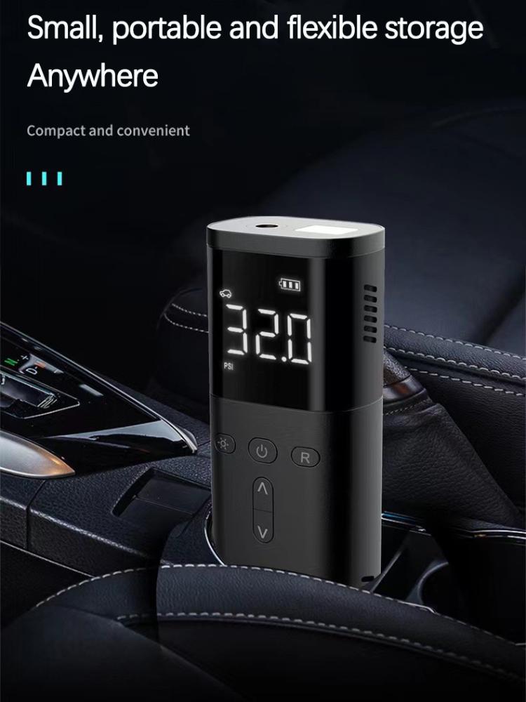 Pompă de umflare 12V Compresor portabil de aer pentru mașină pentru motociclete, bicicletă, barcă, pneuri, pompă gonflabilă automată digitală