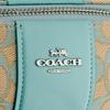 Coach CU003 Nolita Fass-Tasche Signature Jacquard Silber Weiß SVVSW