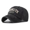 High Embroidery Snapback Hat for Men Vintage Black Green Washed Baseball Caps for Women