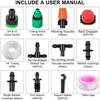 15m Garden Irrigation System, Irrigation Hose Kit Garden Plant Watering Kit DIY