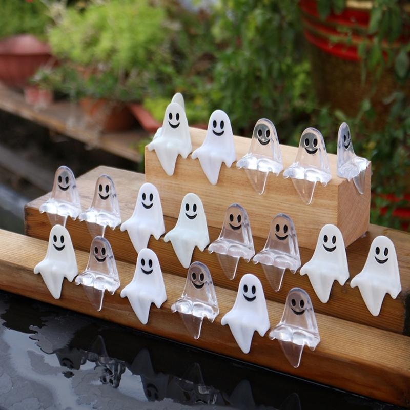 20PCS Halloween Decorative Specter Ornament For Themed Parties Plastic Crafting Easy Setups Tabletop Accent