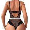 European & American Patent Leather Lingerie Set: Sexy Vest Uniform