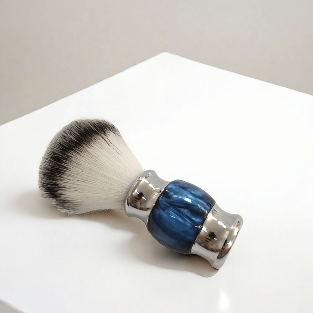 Pinceau à Raser Bleu Dégradé Brosse Moussante Brosse Nettoyante Visage Brosse à Raser 1 pc bleu