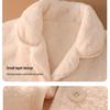 Women's Plus Velvet Coral Fleece Pajamas - Thickened Soft Homewear Set for Girls, Autumn/Winter 2025 New