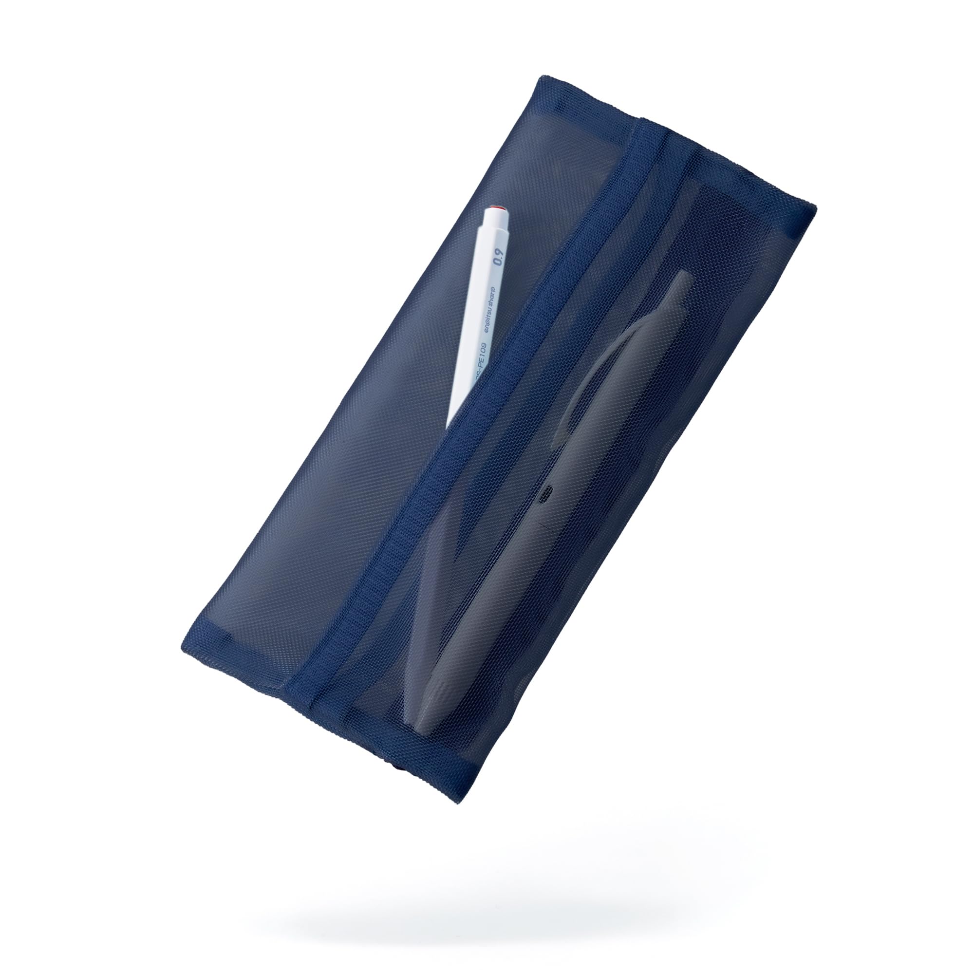 

Kokuyo Slim Mesh Pencil Case [All 4 Colors] Lightweight & Flat Easy Access Stylish Slariche Темно-синій
