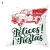 Christmas Themed Throw Pillow Cover With Short Plush Print Living Room Sofa Decoration Cushion Cover Pillow Covers Decorative
