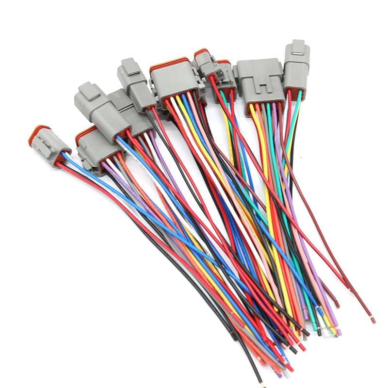 Hot Sale 2/3/4/6/8/12pin DT Series Manufacturer Male Female Automotive Waterproof Connector Factory DT04-2P DT06-2S