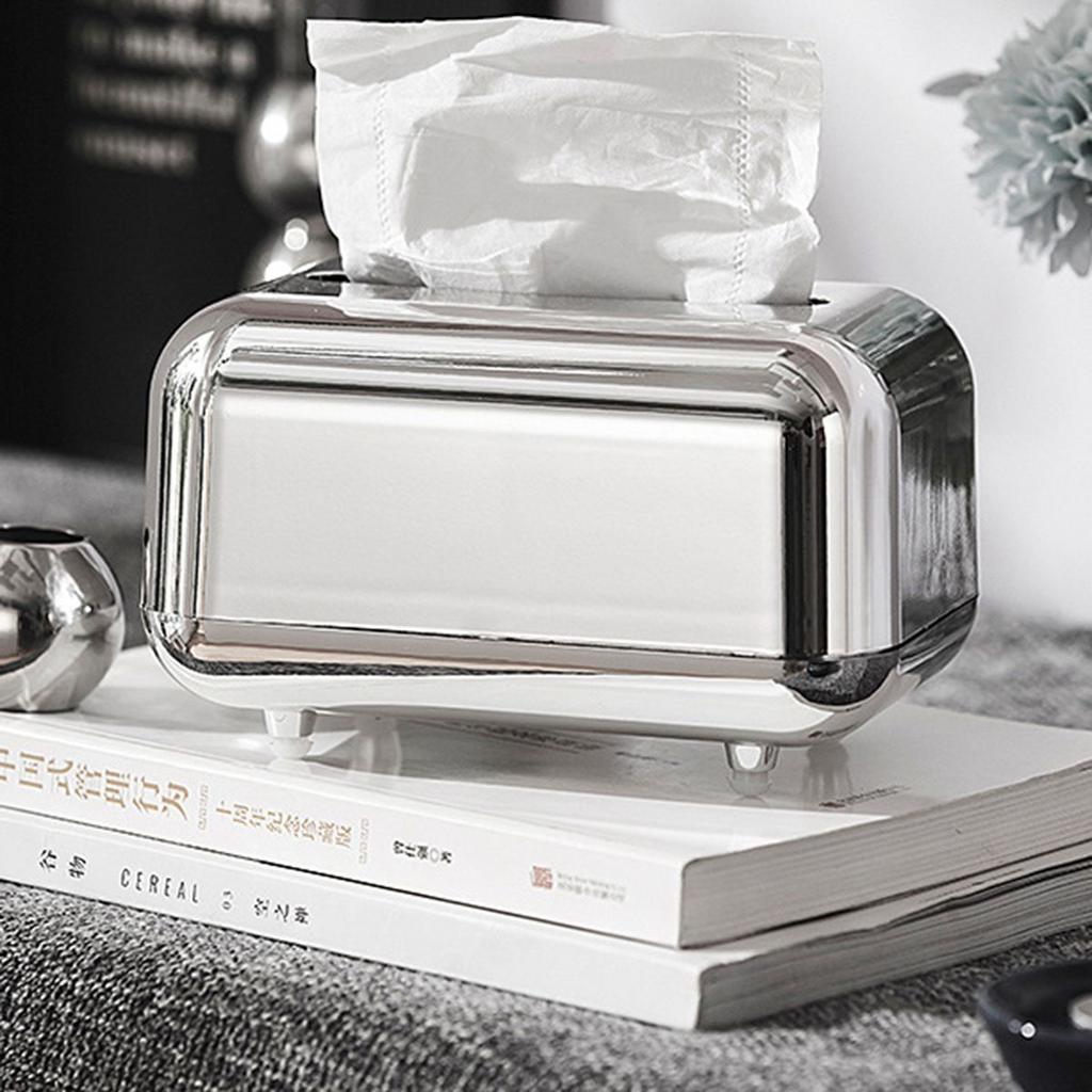 Office Hotel Bathroom Home Luxury Tissue Holder Wipes Storage Case Napkin Box Paper Towel Dispenser