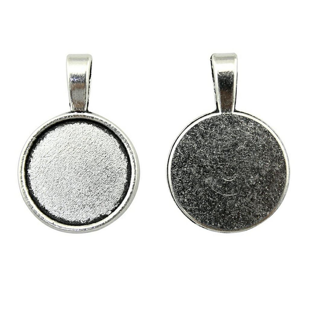 Accessories Parts Fit Round 18Mm Glass Cabochon Base Setting Tray Vintage Jewelry Supplies QA018