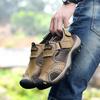 Men's Fashion Casual Sandals Outdoor Leather Summer Beach Shoes Wading Shoes 38-48