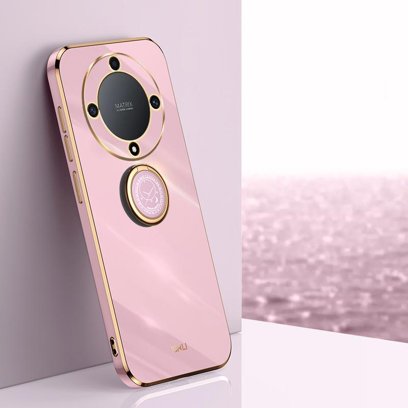 

Чохол для Honor Magic5 Lite Чохол для телефону Honor X9a RMO-NX3 RMO-NX1 Задня кришка Magic 5 Lite Розкішне квадратне покриття Тримач для кільця Підставка Honor Magic5 Lite