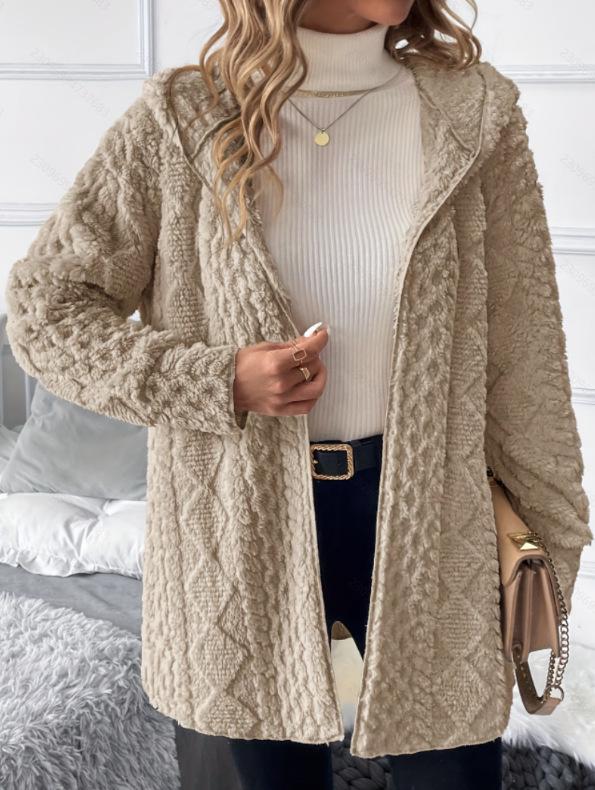 Elegant Hooded Autumn Coat 2025