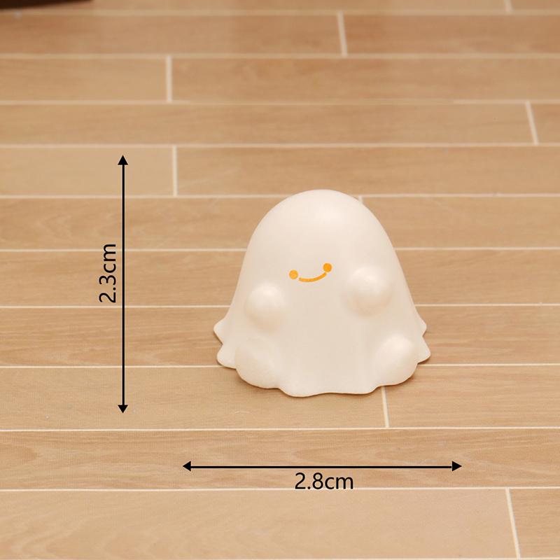 Cute Cartoon Mini Halloween Colorful Ghost Miniature Figurines Desktop Car Micro Landscape Home Ornaments Decoration Accessories