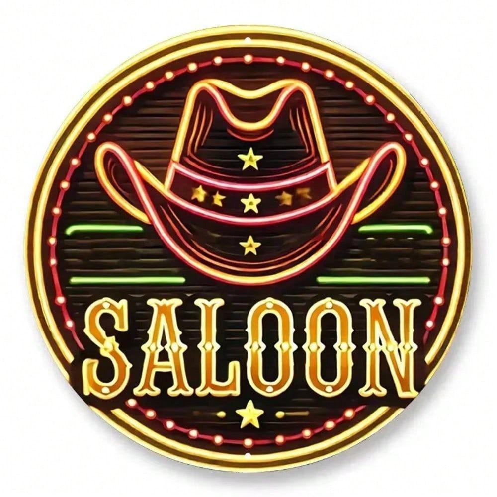 Vintage Tin Sign Metal Wall Art Decoration 20x20cm Retro Home Decor