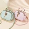 Fashion Chic Print Small Square Handbag For Ladies, All-Match Multiway Shoulder & Crossbody Casual Bag