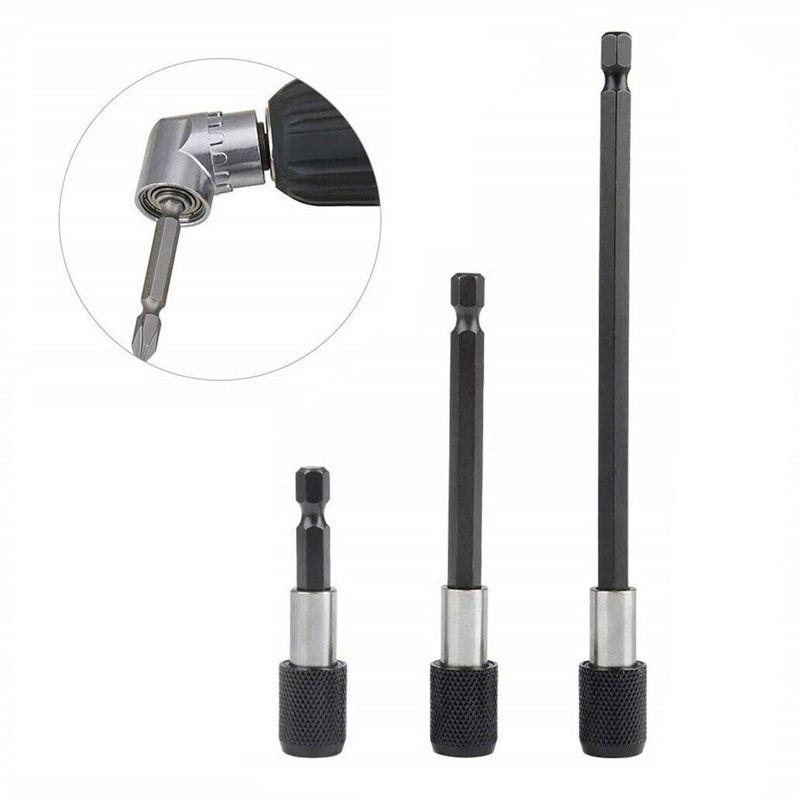 3pcs Set 1/4 Hex Shank Screw Driver Extension Bit Quick Release Holder Tool Durable Magnetic Design For Versatile Applications