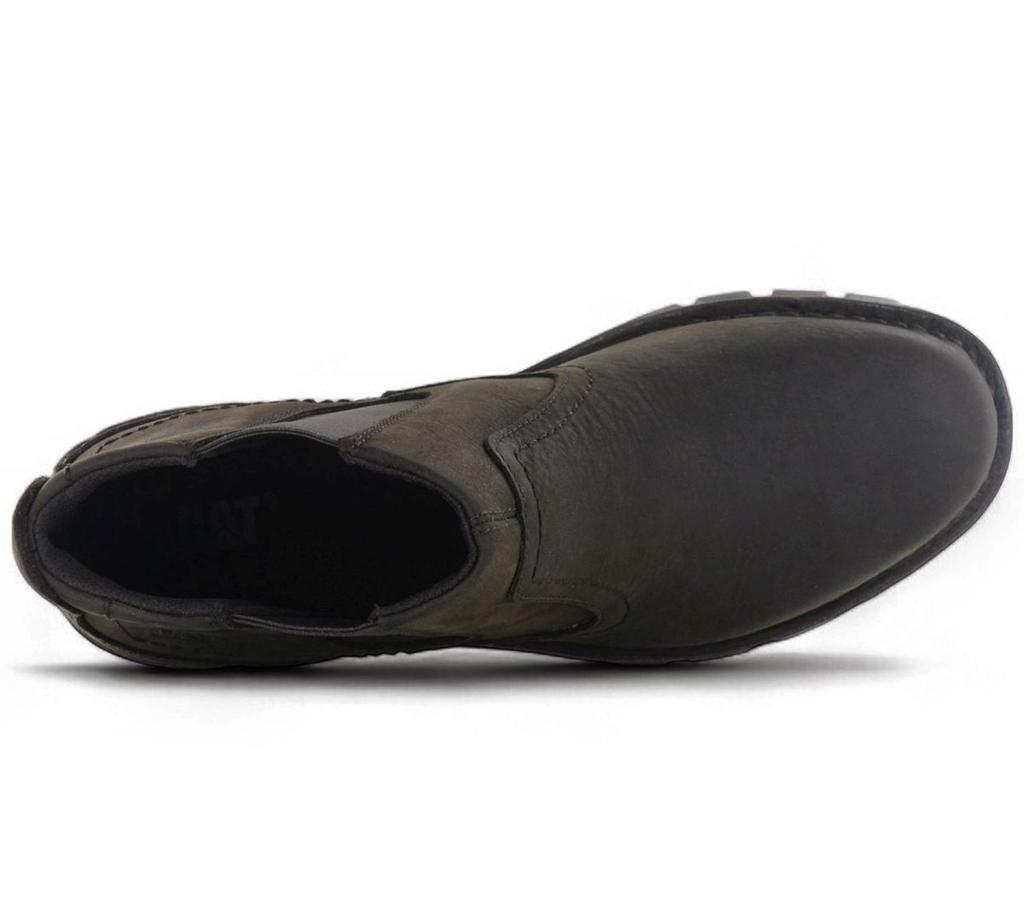 CAT Caterpillar Hoffman Casual - Herren Chelsea Boots Stiefel Stiefeletten Leder Schwarz-Braun P720659 ORIGINAL