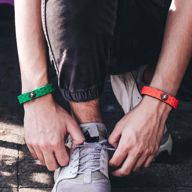 Fashion Silicone Anion Bracelet Men Women Anti-static Ion Sport Wristband Energy Negative Couple Bangle Balance Bracelet