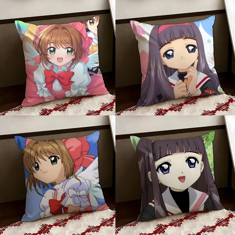 CCardcaptor SakuraS Cushion Cover Reversible Soft Durable Pillow Cover Home Car MultiScene Use for Daily Comfort