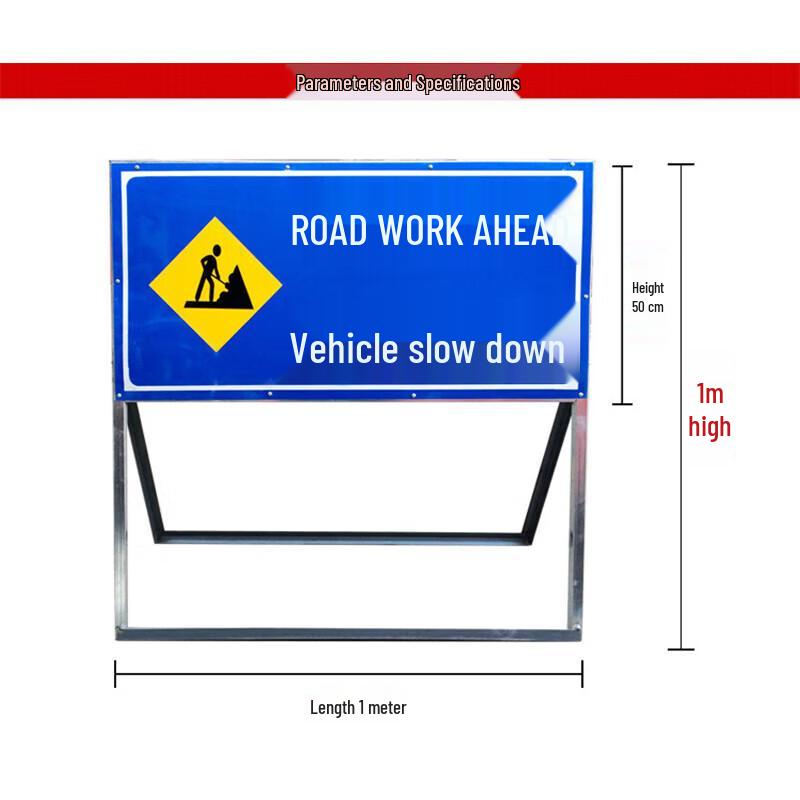 Folding Reflective Road Warning Sign