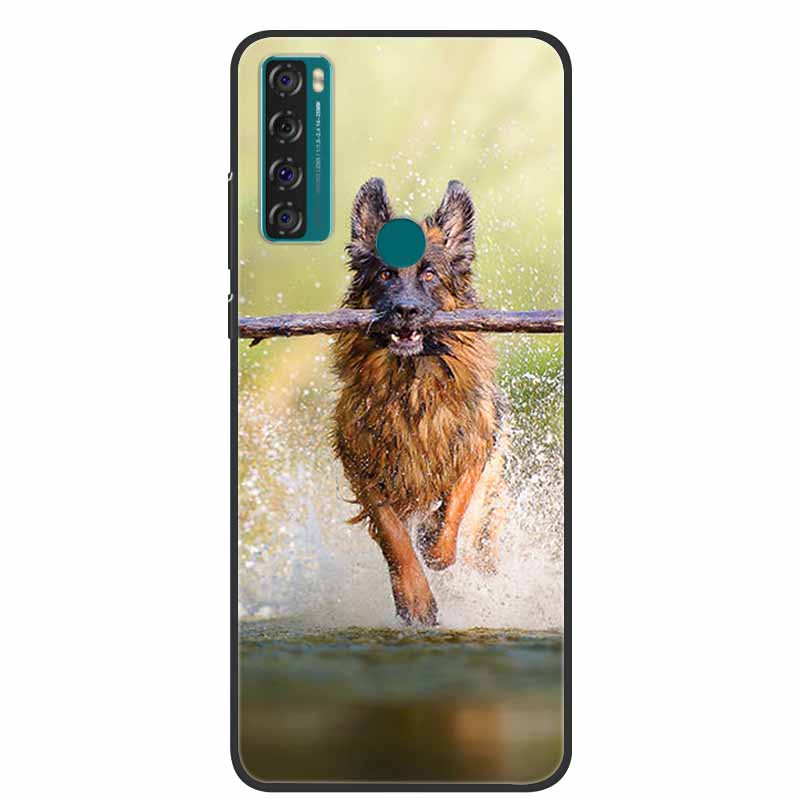 

For TCL 20 SE Case Luxury Silicone TPU Soft Cover Phone Cover For TCL 20 SE T671H Cartoon Funda Colorful Capa Протиударний Coque TCL 20 SE