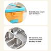 3 Compartments Thermal Lunch Box 304 Stainless Steel Bento Lunch Box  for Office Workers
