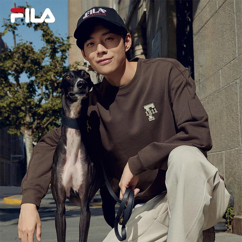 FILA Unisex 2024 Autumn Loose Knit Pullover Sweatshirt S