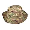 Militärstil Camouflage Eimerhut Outdoor-Aktivitäten Sonnenschutz Breiter Rand Faltbare Baumwollmischung Kappe