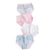 Girls' A-Class Pure Cotton Cartoon Briefs - Korean Style Antibacterial Underwear for Medium and Large Children