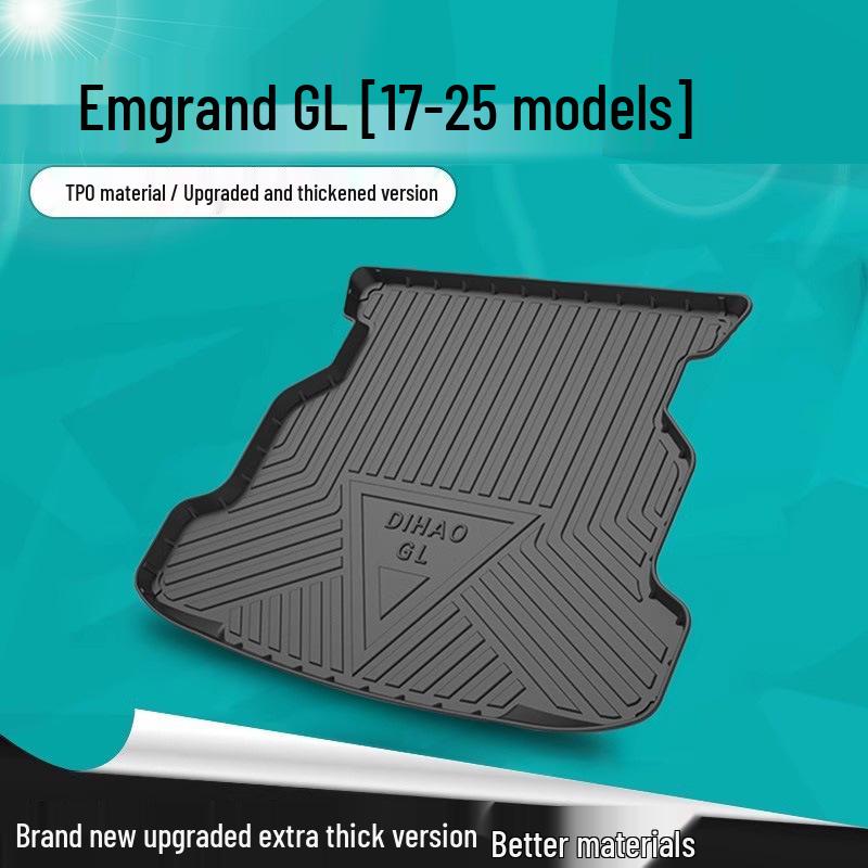 Suitable Trunk and Tailgate Mat for 21-Geely Emgrand S, New Emgrand GL, and 22-Million Model EC7 Rear Seat