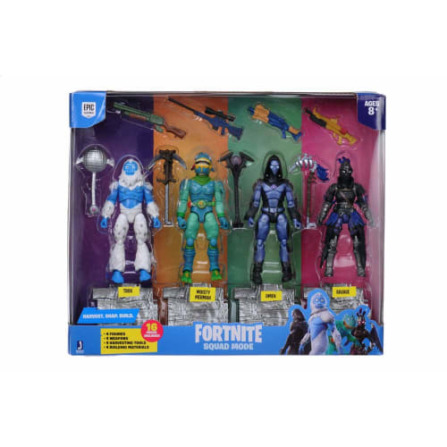 Fortnite Real Action Figure Set of 4 002 Ravage Omen Moisty Merman Trog