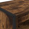Tall Cabinet Smoke Oak 79 x 36 x 200 cm Particleboard