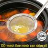 304 Stainless Steel Ultra-Fine Mesh Skimming Spoon for Oil and Foam
