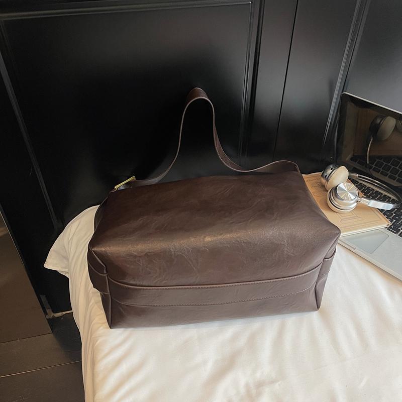 Solid Color Commuter Large Capacity Shoulder Bag Women's Crossbody Bag Underarm Bag