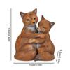 Animal Love Statue Fox Rabbit Hug Sculpture Resin Courtyard Garden Landscape Wedding Anniversary Gift Home Decor