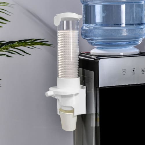 Wall-Mounted Paper Cup Dispenser with Push-Button Operation, Automatic Dispenser, Fits 7 Oz. Cups, Ideal for Home, Parties, and Hospitals