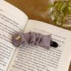 Korean Elegant Solid Fold Satin Banana Hair Clip For Women Girls Sweet Hair Ornament Hairpin Barrette Hair Accessories