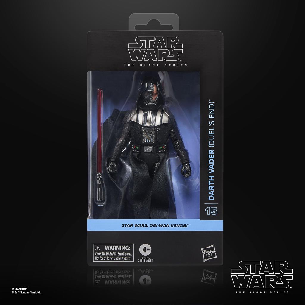 Hasbro Star Wars Black Series Darth Vader av och Star Wars Kenobi Premium Collectible 15 cm Actionfigur G3153 Autentisk (Duell Slut) Obi-Wan